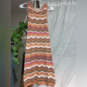 Knitted see through dress xs